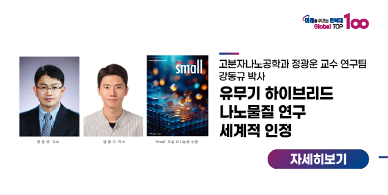 정광운 교수팀, 유무기 하이브리드 나노물질 연구 세계적 인정