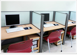 study room 2, lounge 2, Computer room 1