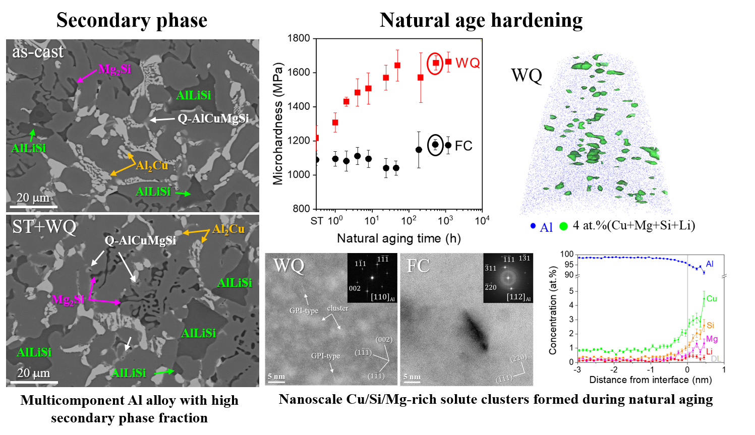 Multicomponent Al83Mg5Si5Cu5Li2 alloy 대표이미지
